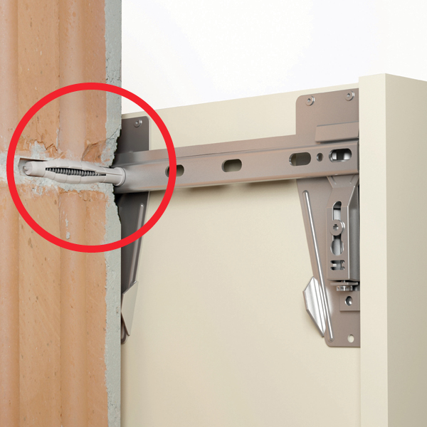 Marktüblich - Einfache Aufhängschiene ist Standard!